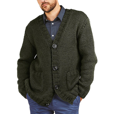 Cardigan Marrón Entallado con Cuello de Solapa y Mangas Largas Acolchado - Image 8