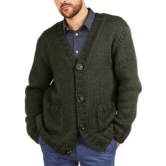 Cardigan Marrón Entallado con Cuello de Solapa y Mangas Largas Acolchado - Image 8