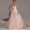 Vestido de Novia Color Champagne con Tirantes