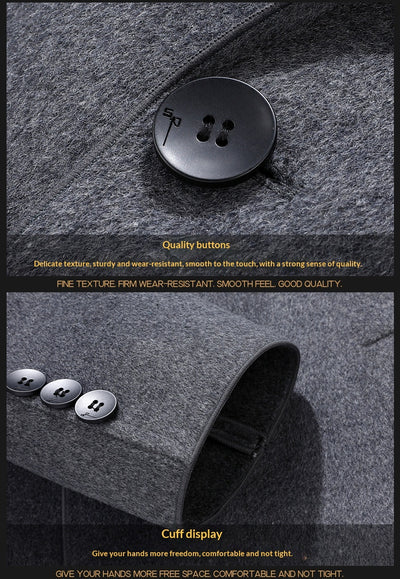 Abrigo de Lana Reversible para Hombre - Otoño e Invierno - Image 11