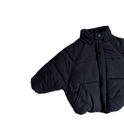Cardigan Corto Acolchado Estilo Coreano para Niños y Niñas - Cuello Alto Moda Otoño Invierno - Image 5