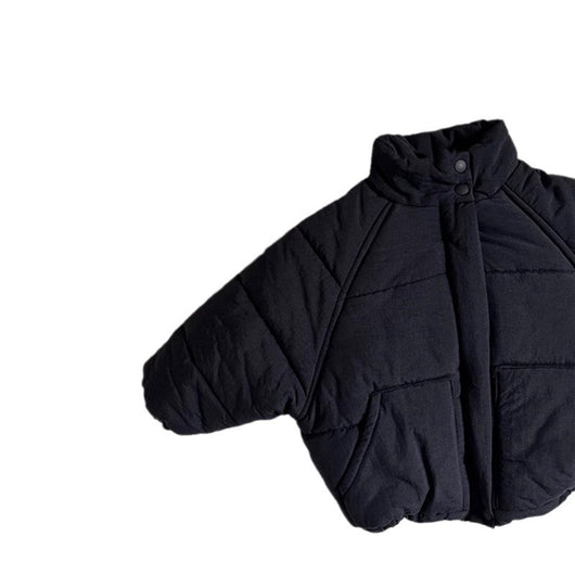 Cardigan Corto Acolchado Estilo Coreano para Niños y Niñas - Cuello Alto Moda Otoño Invierno - Image 5