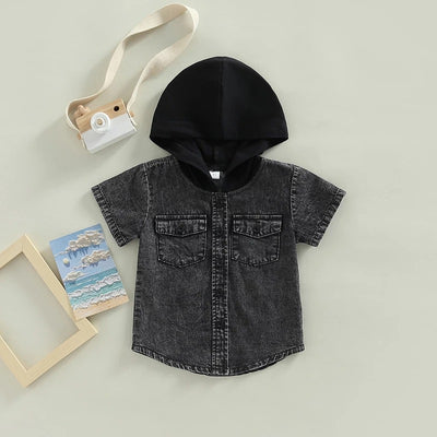 Camisa Denim con Capucha para Niño - Image 8