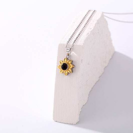 Collar Proyector de Girasol en Plata S925 para Mujer - Image 5