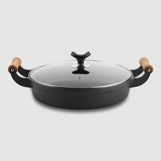 Olla de Hierro Fundido 31cm Gruesa con Asas Dobles Sin Recubrimiento - Image 2