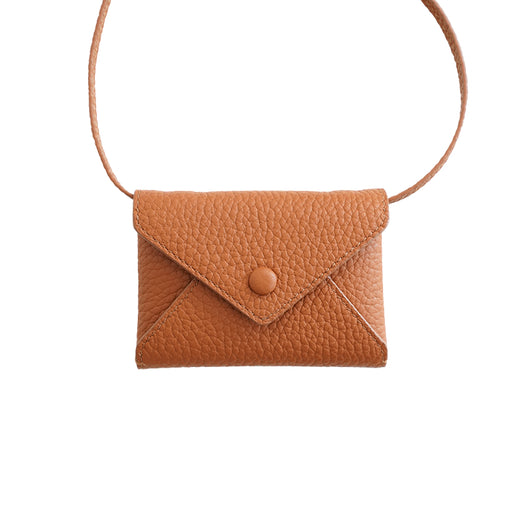 Bolso Bandolera Minimalista de Cuero Genuino - Cartera Sobre Compacta - Image 14