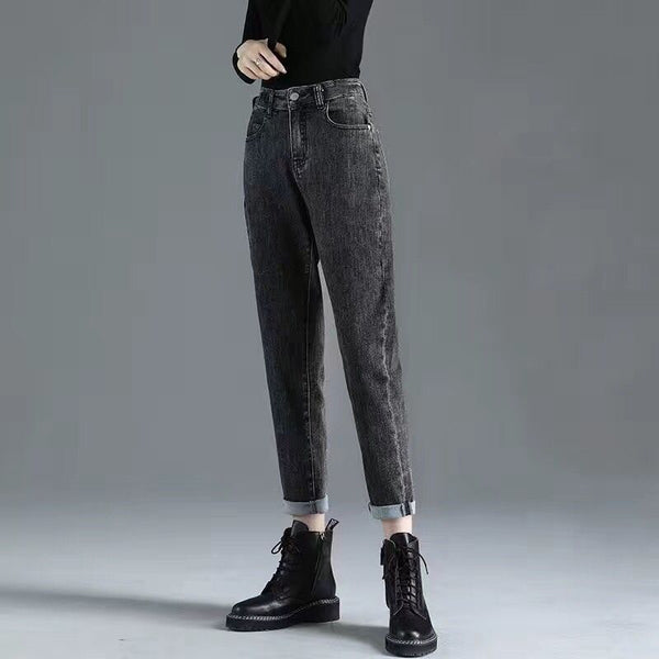 Jeans Cortos Cintura Alta Minimalista para Mujer