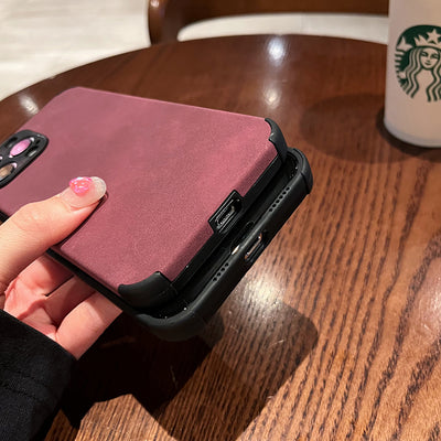 Funda de Teléfono de Pelaje Suave en Colores Lisos - Image 2