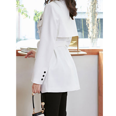 Blazer Casual Blanco para Commuter - Estilo Ejecutivo Moderno - Image 9
