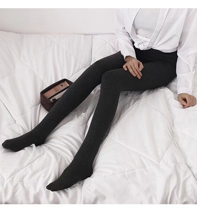 Medias Térmicas de Cintura Alta con Rayas Verticales - Algodón Otoño Invierno - Image 19