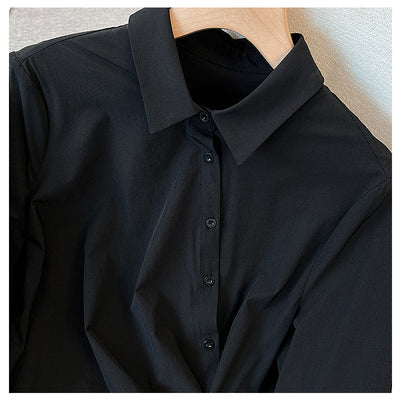 Blusa Negra Manga Larga para Mujer - Perfecta para Primavera - Image 4