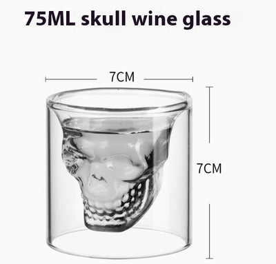 Vaso de Whiskey Doble Capa Diseño Calavera - Copa Premium para Bar - Image 12