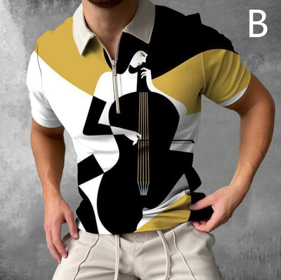 Camiseta Estampada Artística para Hombre - Diseño Urbano Manga Corta - Image 3