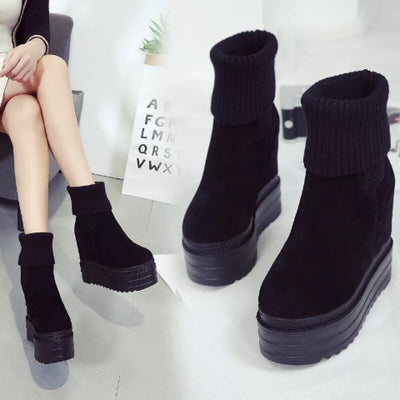 Botas Cortas con Cuña Interna y Acabado Mate para Mujer - Image 5