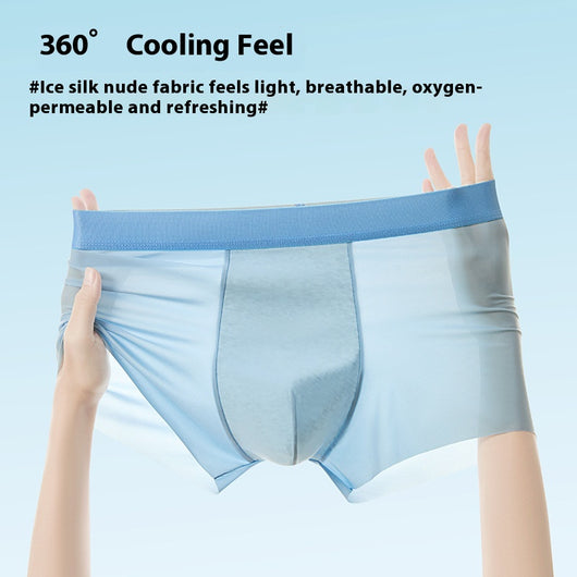 Bóxers Antibacterianos de Seda Fría para Hombre con Entrepierna Refrescante - Image 3