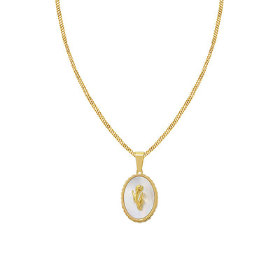 Collar de Concha Marina Blanca con Diseño de Tulipán para Clavícula - Image 4