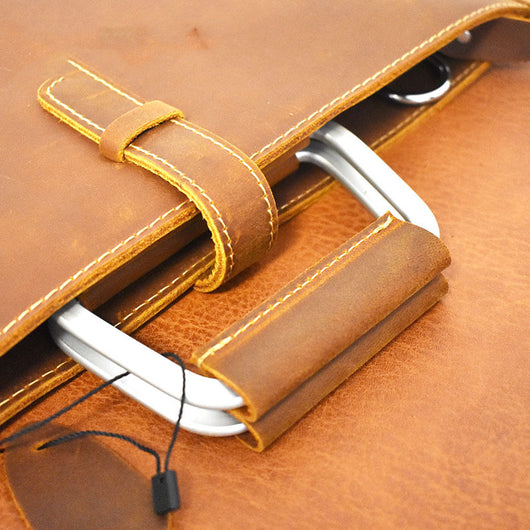 Cartera Ejecutiva Artesanal Británica Retro para Mujer - Image 12