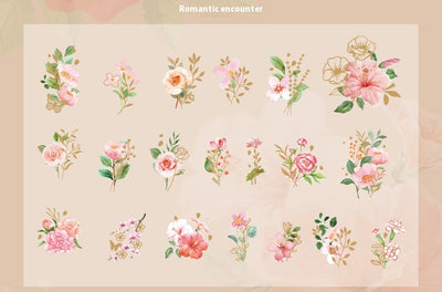 Cuaderno de Flores y Plantas - Material Decorativo 40 Piezas - Image 31