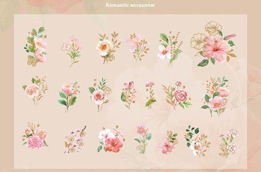 Cuaderno de Flores y Plantas - Material Decorativo 40 Piezas - Image 31