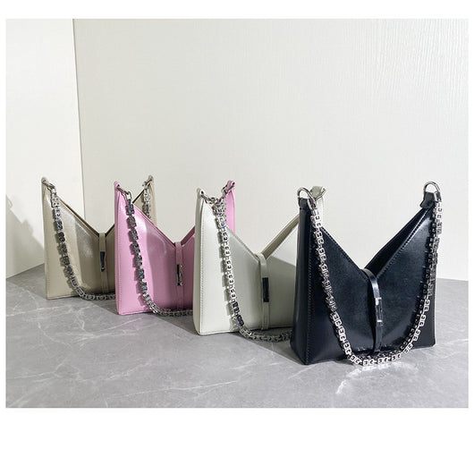 Bolso Bandolera Geométrico con Cadena - Image 11