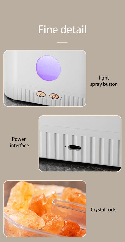 Difusor de Aroma con Luz LED RGB y Piedra de Sal Flame - Image 20