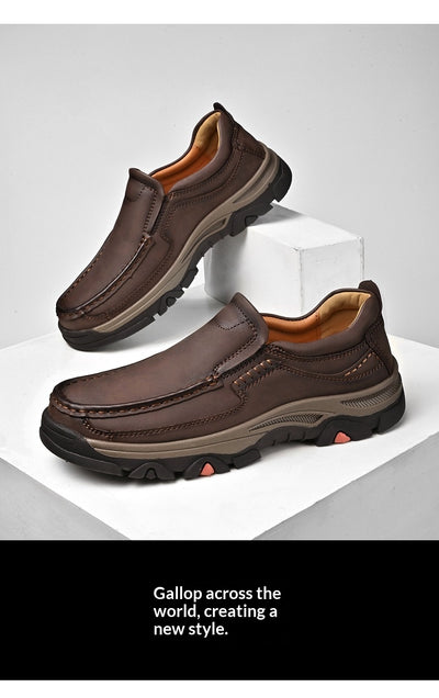 Zapatos Casuales de Cuero para Hombre Talla Grande - Cómodos y Ligeros - Image 15