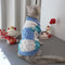 Cardigan con Cuello Polo a Cuadros para Mascotas Pequeñas y Medianas