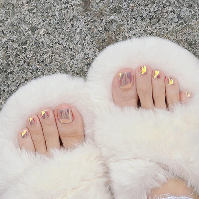 Pegatinas de Uñas Espejo Luz Lunar - Diseño Minimalista Elegante - Image 6