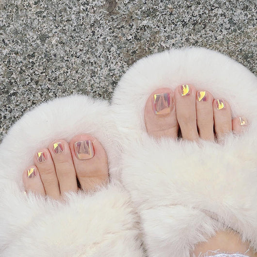 Pegatinas de Uñas Espejo Luz Lunar - Diseño Minimalista Elegante - Image 6