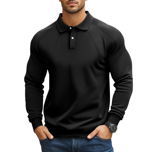 Polo Casual de Cuello Clásico para Hombre - Diseño Versátil Primavera Otoño - Image 8