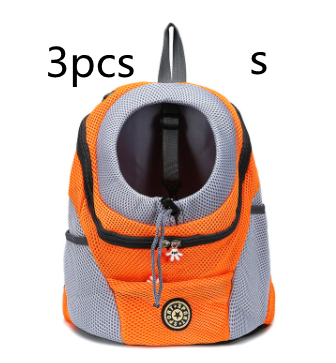 Lime green mesh pet backpack with grey trim, black zipper, and internal leash clip, shown from the front. - Image 20
