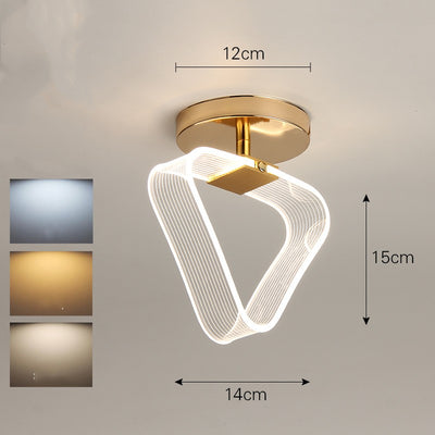 Lámpara de Techo Minimalista Luxury con Guía de Línea para Porche - Image 5