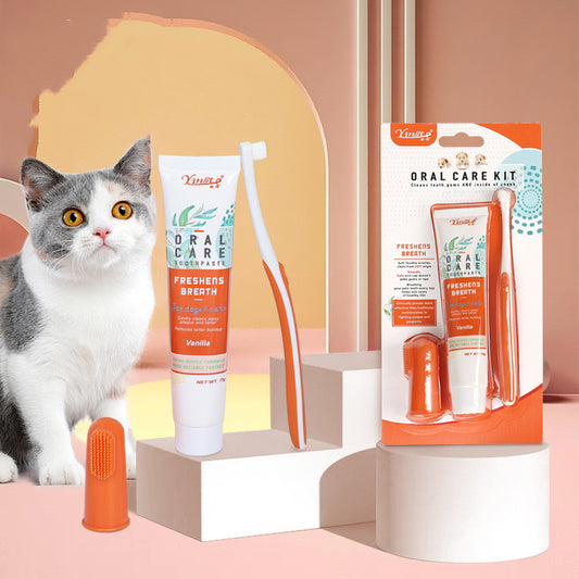 Set de Cepillos de Limpieza Dental para Mascotas con Diseño Fashion