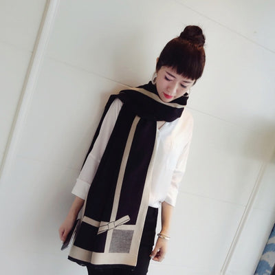 Poncho Reversible con Moño - Diseño Elegante Doble Cara - Image 14