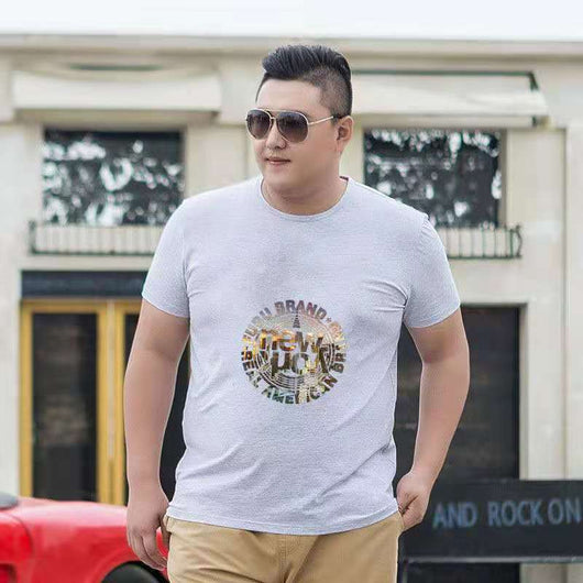Playera Suelta Manga Corta Talla Grande para Hombre - Image 5