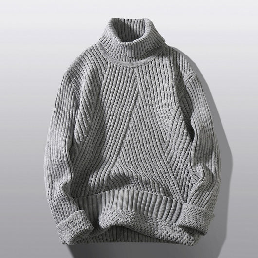 Suéter Cuello Alto Grueso Casual para Hombre - Image 2