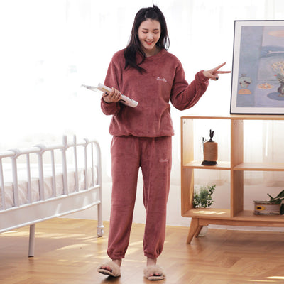 Pijama Cálido de Franela Japonesa para Otoño e Invierno - Image 8