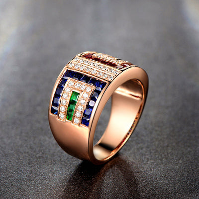Anillo de Cóctel Luxury con Zirconia Multicolor - Image 11
