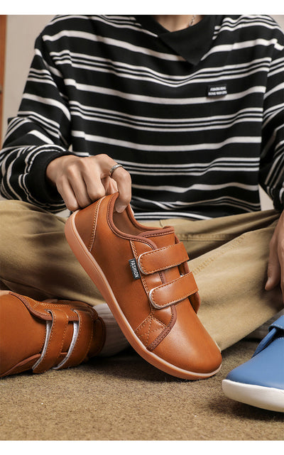 Zapatos Casuales de Cuero Ancho con Velcro para Hombre y Mujer Talla Grande - Image 41