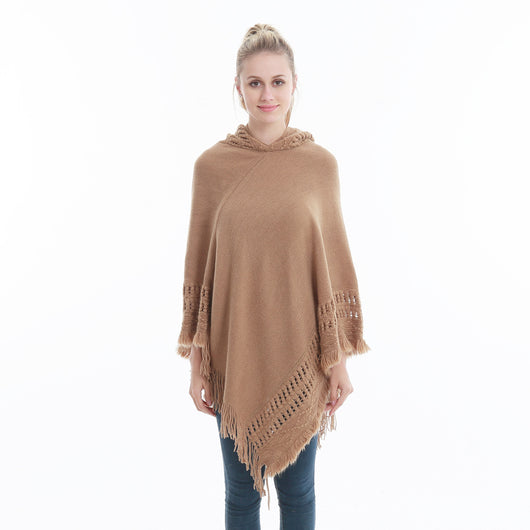 Capa Tejida con Capucha para Otoño e Invierno - Image 9