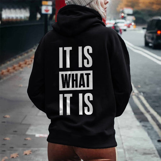 Sudadera Casual con Estampado de Letras - Comodidad y Estilo - Image 5