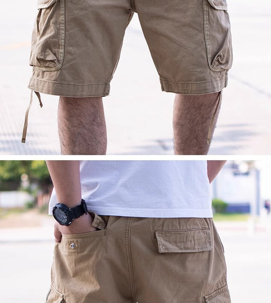 Shorts de Trabajo Talla Grande Sueltos Color Liso - Image 14
