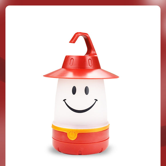 Lámpara LED Sonriente para Tienda de Campaña Infantil - Luz Nocturna Decorativa