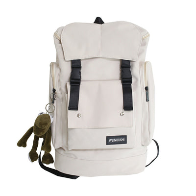 Mochila Estilo Tooling con Contraste de Colores y Gran Capacidad - Image 10