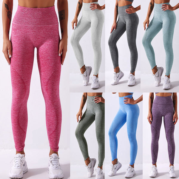Pantalones Deportivos Yoga Ajustados sin Costuras para Mujer