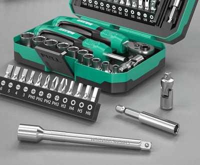 Juego de Destornillador y Llave Inglesa con Bits Intercambiables - Image 8