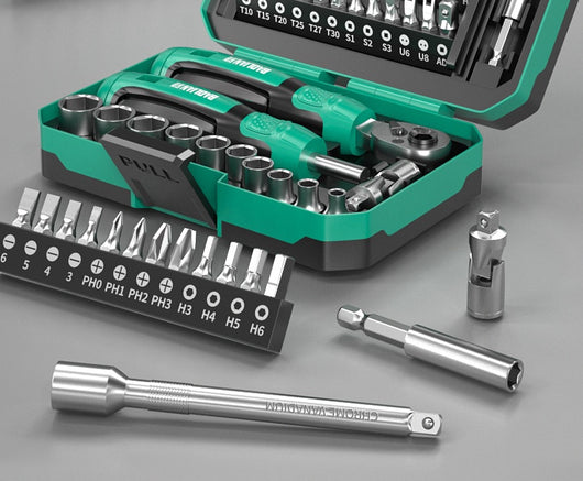 Juego de Destornillador y Llave Inglesa con Bits Intercambiables - Image 8
