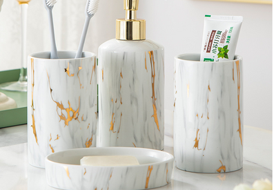 Kit de Baño en Mármol y Cerámica - Elegancia y Funcionalidad - Image 9