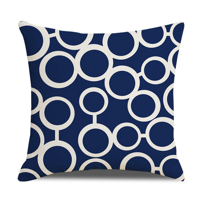 Funda de Almohada Lino Geometría Simple - Diseño Moderno para Sofá y Hogar - Image 10