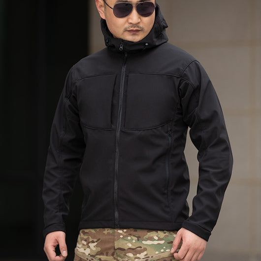 Chaqueta Cortavientos Ligera con Forro Polar y Capucha para Hombre - Image 11